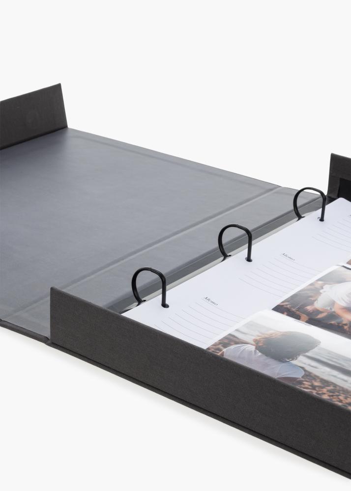 KAILA MEMORIES Black XL - Coffee Table Photo Álbum - 60 Fotografias 10x15 cm