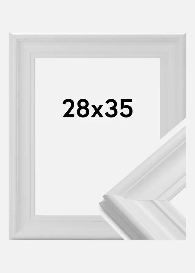 Moldura Mora Premium Branco 28x35 cm