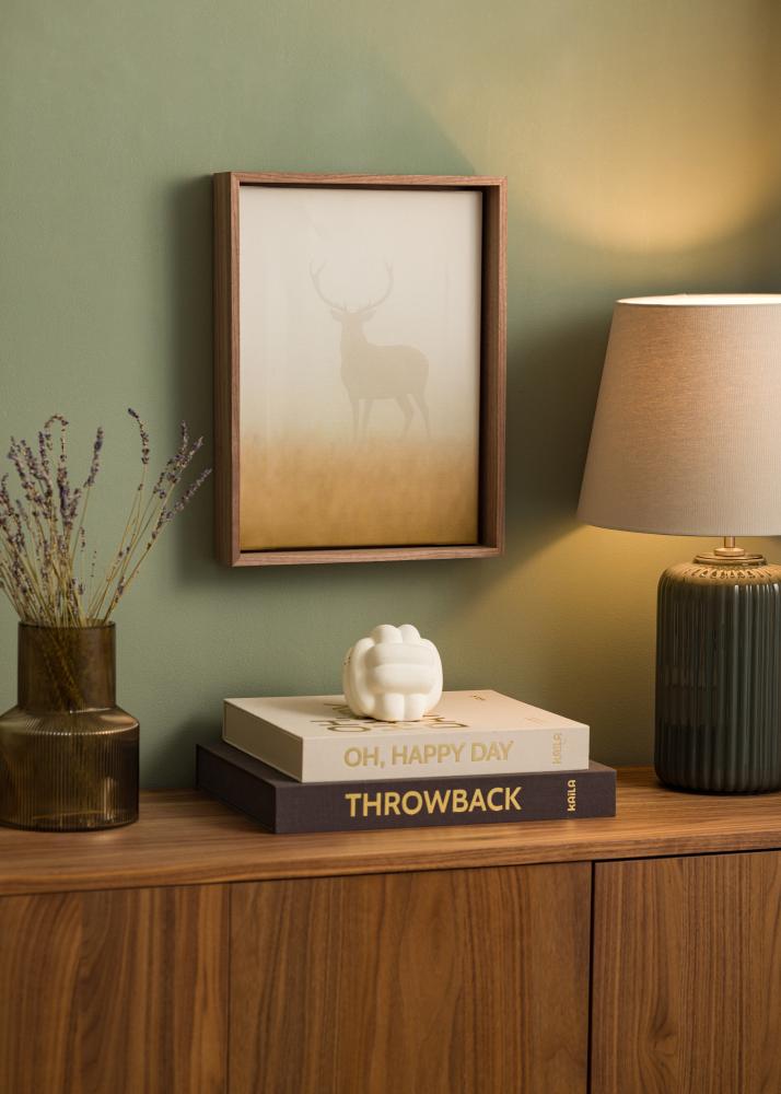 Moldura Horus Moldura para Tela Nogueira - Medida à escolha