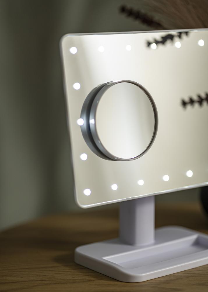 KAILA Espelho para toucador Foot Branco 18x30 cm