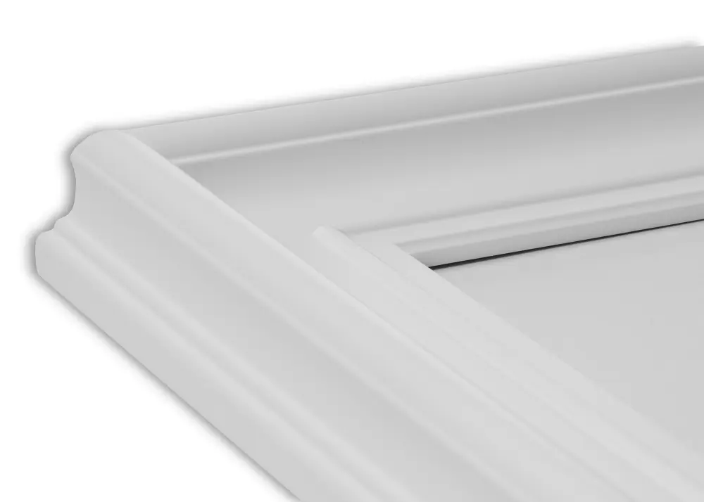 Moldura Mora Premium Vidro acrílico Branco 80x120 cm