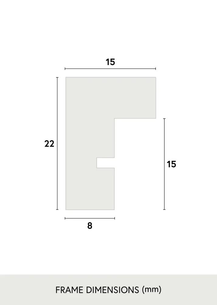 Moldura E-Line Wide Branco 70x100 cm - Passe-partout Branco 59,4x84 cm (A1)