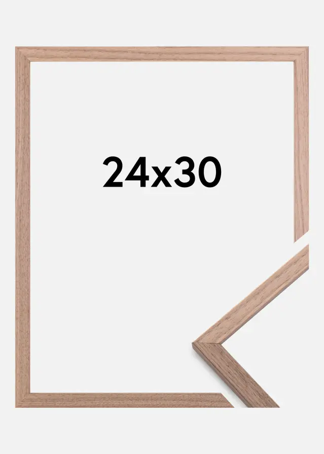 Moldura Edsbyn Nogueira-claro 24x30 cm