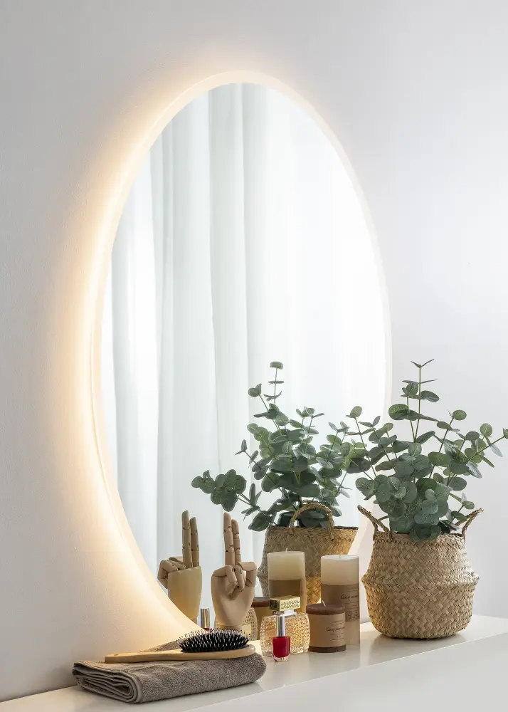 KAILA Espelho Oval LED 80x100 cm