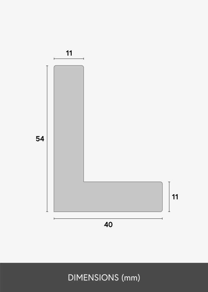 Moldura Osiris Moldura para Tela Preto - Medida à escolha