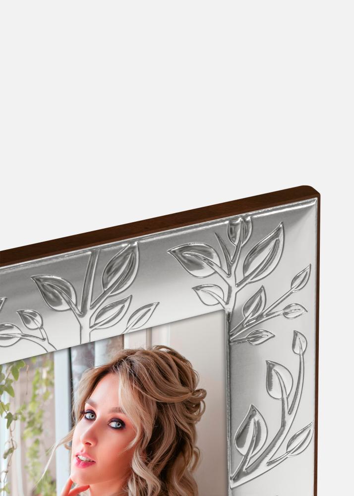 Moldura Sabaudia Prateado 10x15 cm