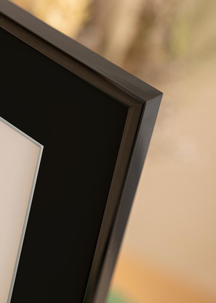 Moldura New Lifestyle Preto 30x40 cm - Passe-partout Preto 18x27 cm