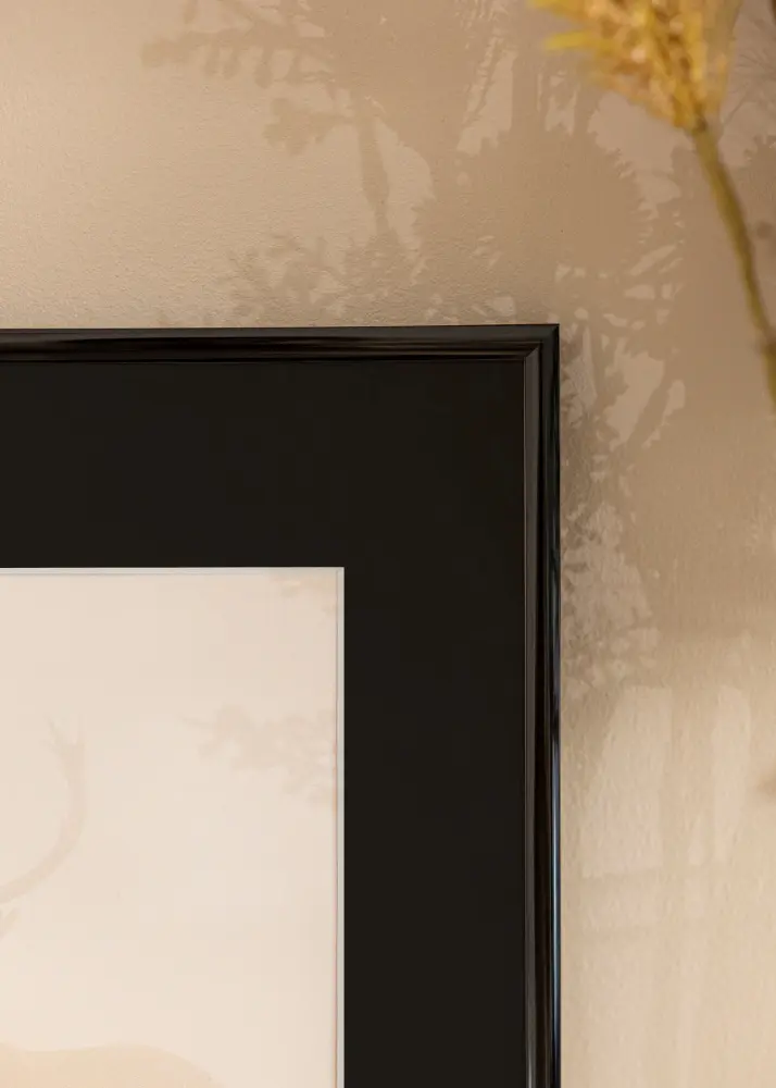 Moldura New Lifestyle Preto 60x80 cm - Passe-partout Preto 50x70 cm
