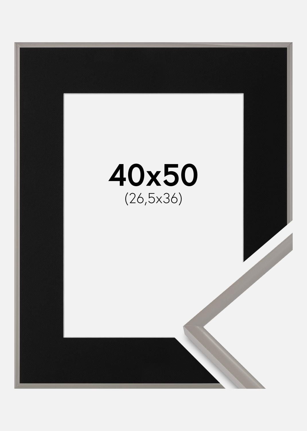Product Image for Moldura New Lifestyle Earth Grey 40x50 cm - Passe-partout Preto 27,5x37 cm