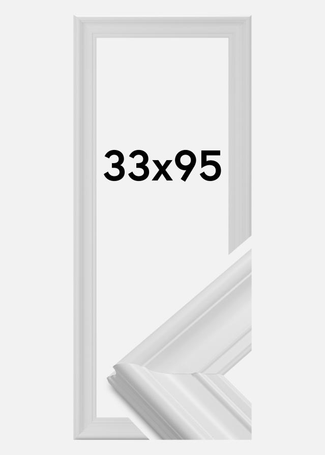 Moldura Mora Premium Branco 33x95 cm