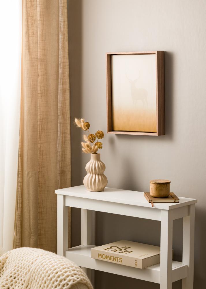 Moldura Horus Moldura para Tela Nogueira - Medida à escolha