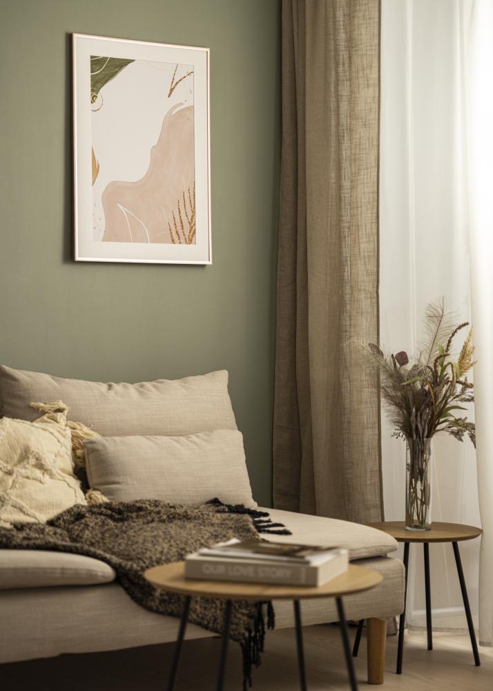 Moldura Scandi Vidro acrílico Ouro rosado 40x60 cm