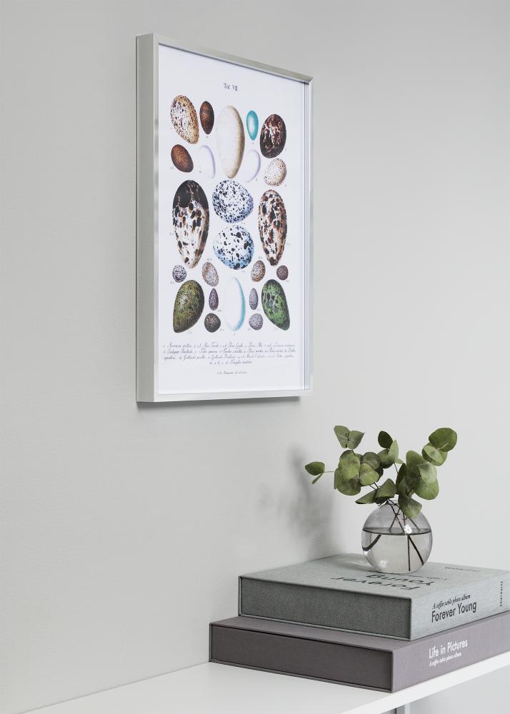 Moldura Nielsen Premium Alpha Brilhante Prateado 10x15 cm