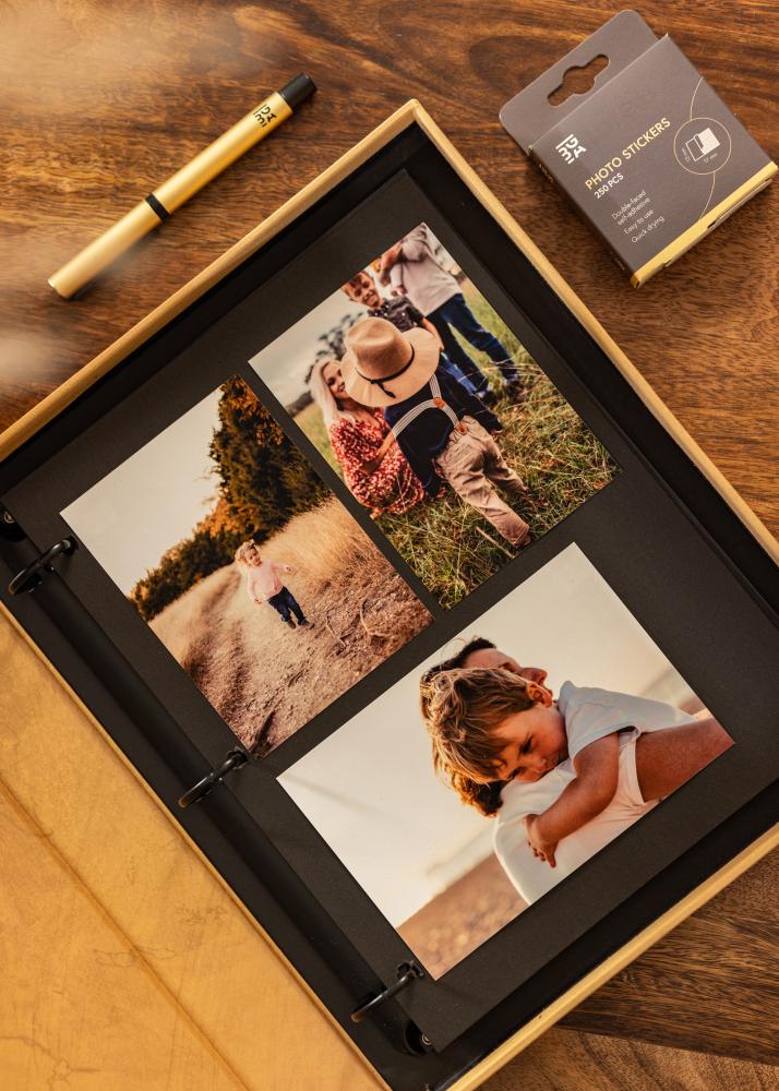 KAILA HI LITTLE ONE Manilla - Coffee Table Photo Álbum (60 Preto Páginas)