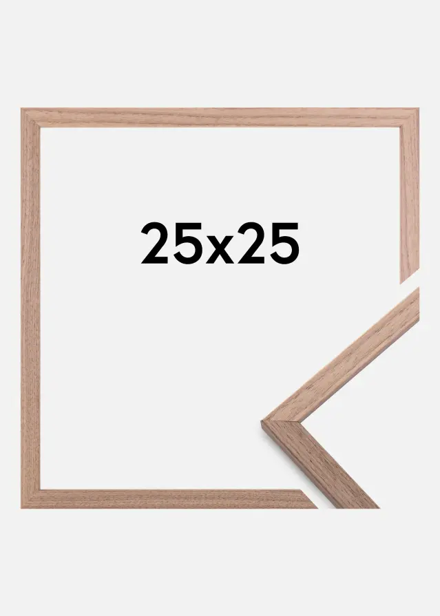 Moldura Edsbyn Vidro acrílico Nogueira-claro 25x25 cm
