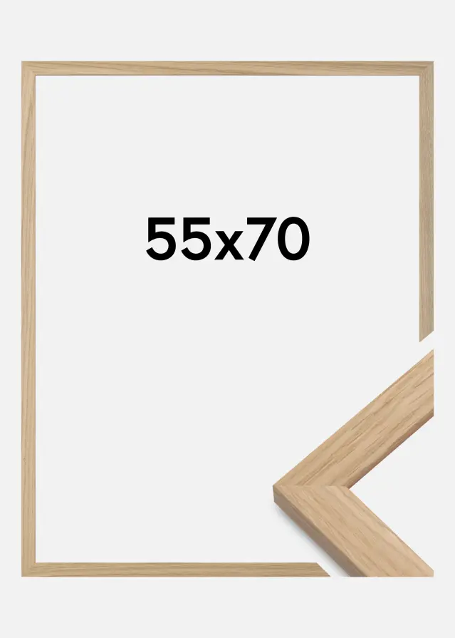 Moldura Oak Wood Vidro acrílico 55x70 cm