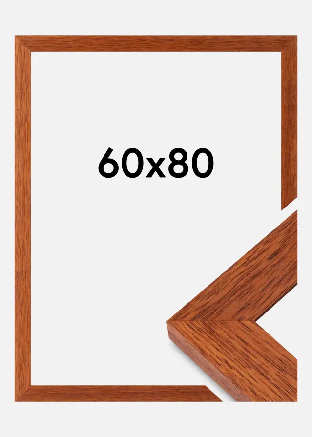 Moldura Juno Vidro acrílico Cereja 60x80 cm