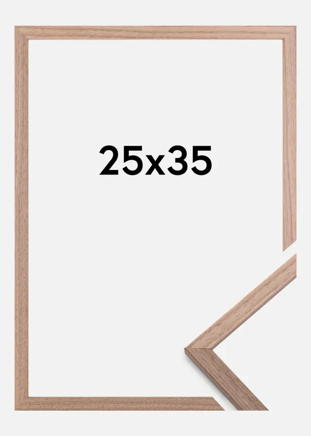 Moldura Edsbyn Vidro acrílico Nogueira-claro 25x35 cm