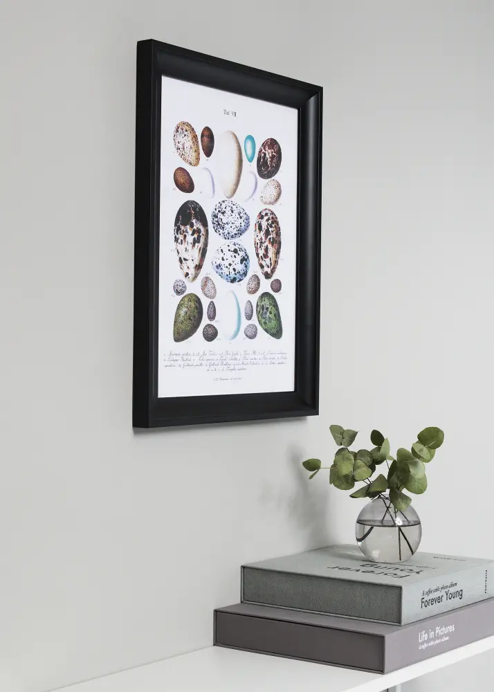 Moldura Öjaren Vidro acrílico Preto 59,4x84 cm (A1)