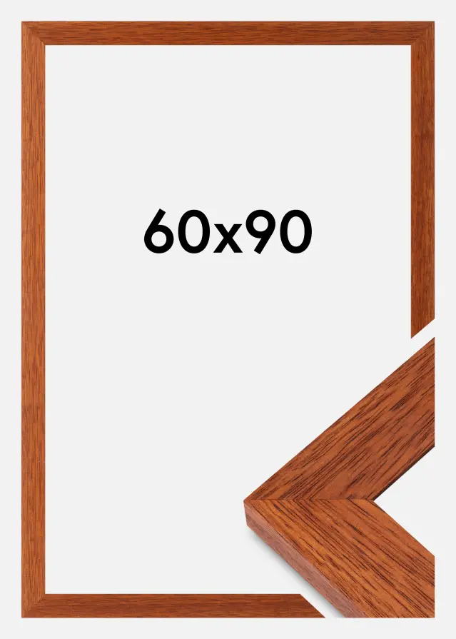 Moldura Juno Vidro acrílico Cereja 60x90 cm