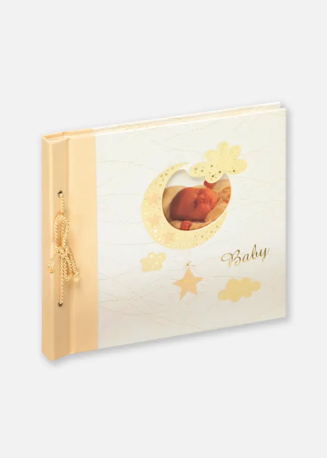 Álbum de bebé Bambini Maxi Creme - 28x25 cm (60 Páginas brancas / 30 folhas)