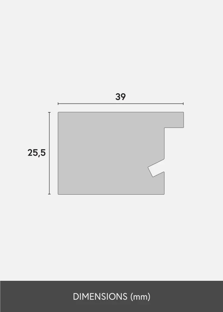 Moldura Juno Vidro acrílico Cinzento 29,7x42 cm (A3)
