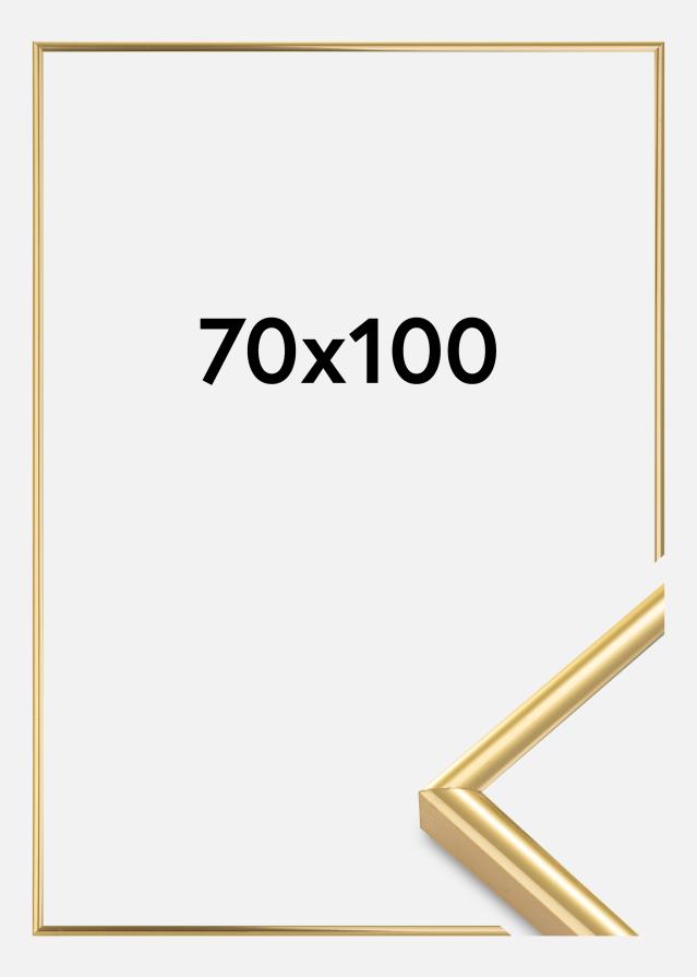Moldura Victoria Vidro acrílico Dourado 70x100 cm