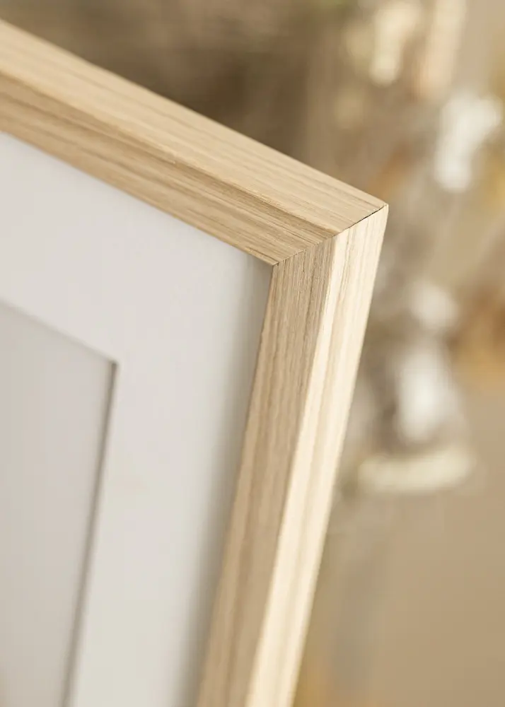Moldura Grimsåker Carvalho 30x40 cm - Passe-partout Branco 21x29,7 cm (A4)