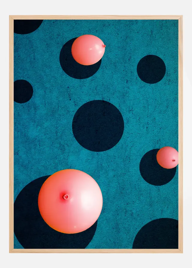 Three balloons Póster