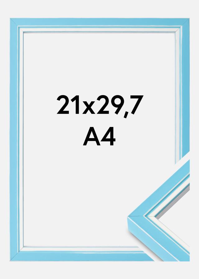 Moldura Diana Vidro acrílico Azul-claro 21x29,7 cm (A4)