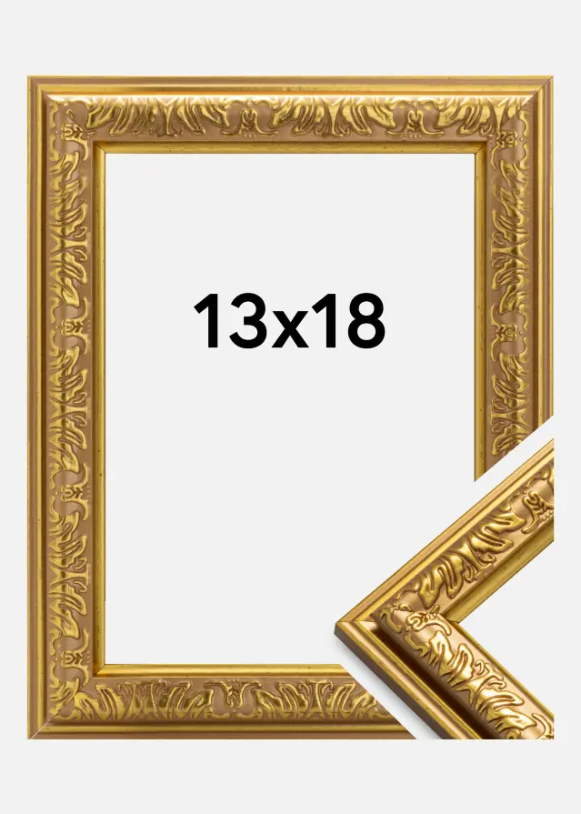 Moldura Nostalgia Dourado 13x18 cm