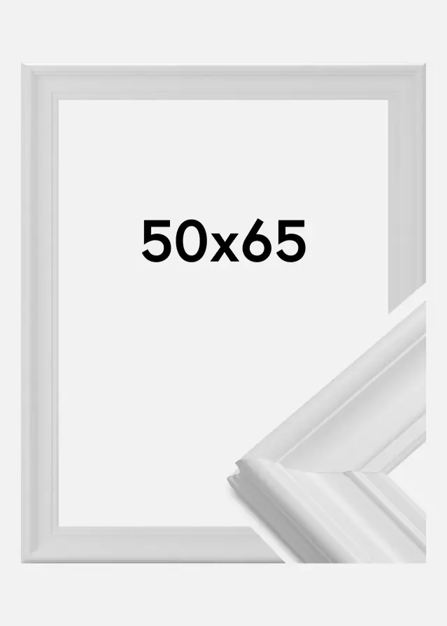 Moldura Mora Premium Branco 50x65 cm