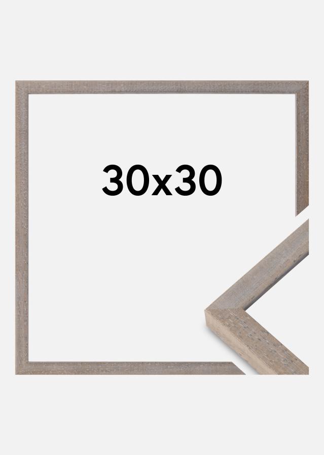 Moldura Ares Vidro acrílico Cinzento 30x30 cm