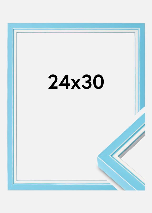 Moldura Diana Vidro acrílico Azul-claro 24x30 cm