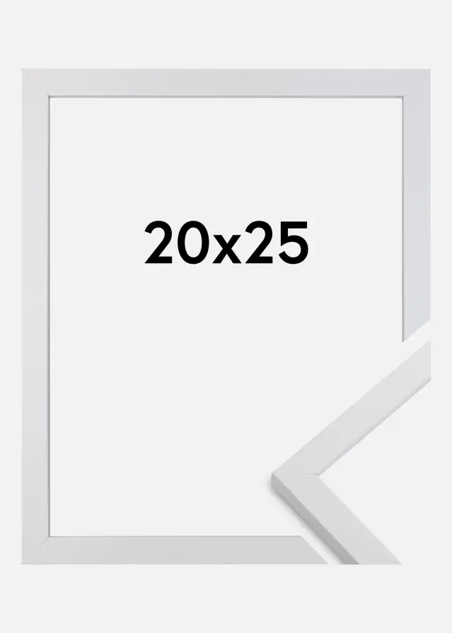 Moldura Trendy Vidro acrílico Branco 20x25 cm