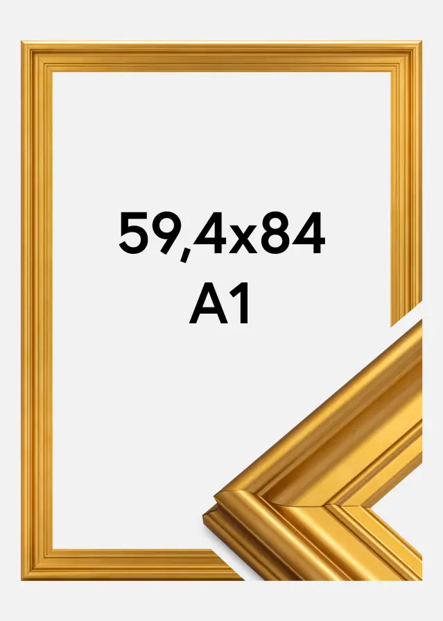 Moldura Mora Premium Dourado 59,4x84 cm (A1)