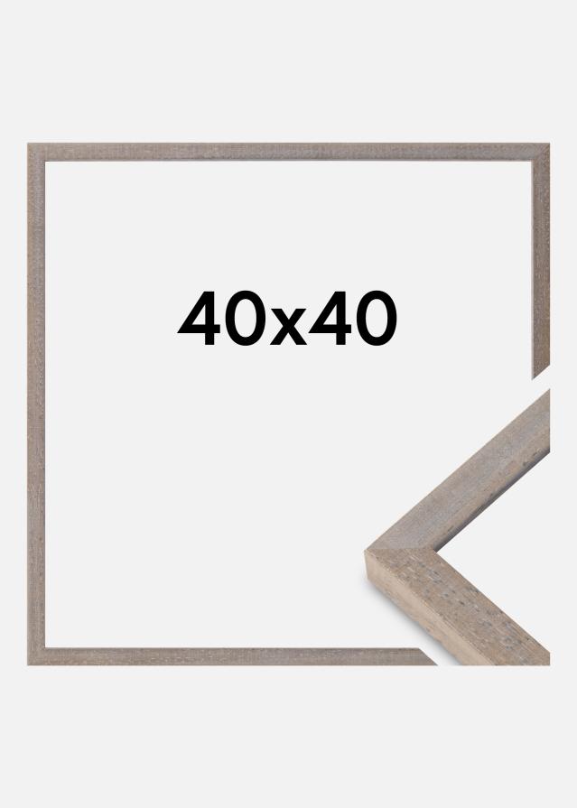 Moldura Ares Vidro acrílico Cinzento 40x40 cm