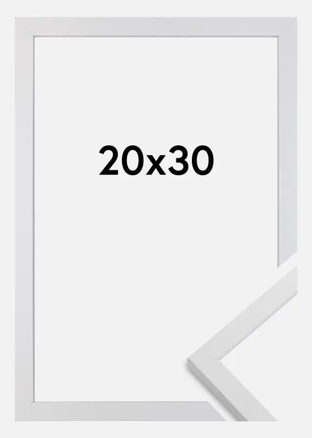 Moldura Trendy Vidro acrílico Branco 20x30 cm
