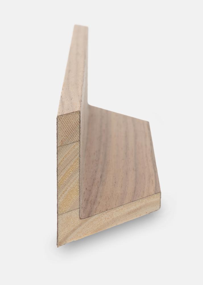 Moldura Horus Moldura para Tela Nogueira - Medida à escolha