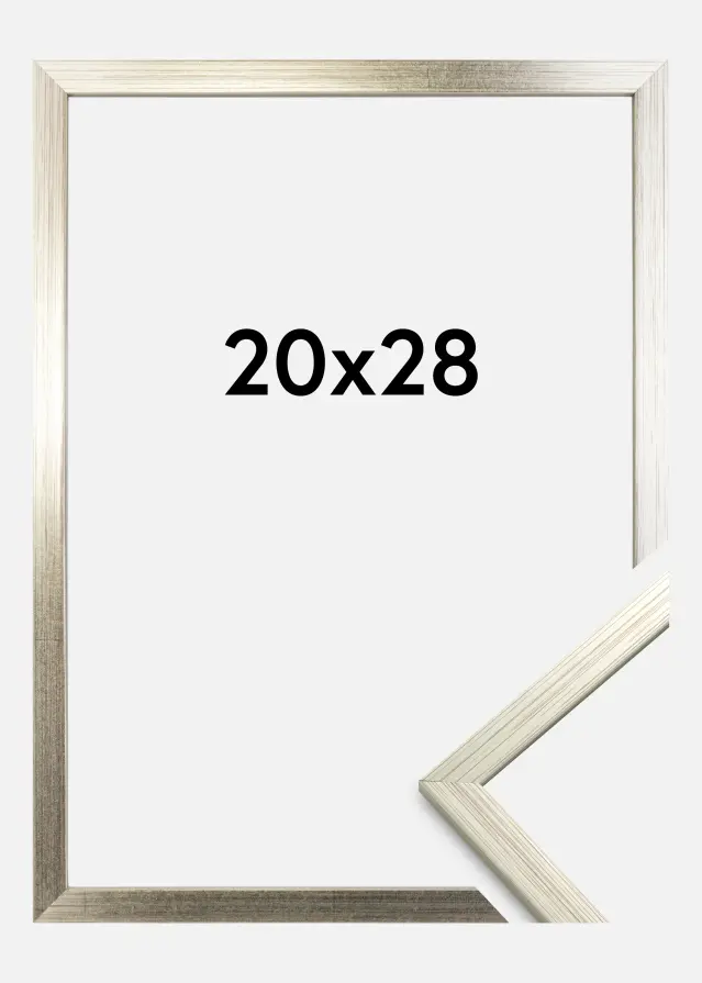 Moldura Edsbyn Prateado 20x28 cm