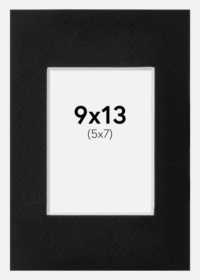 Passe-partout Canson Preto (Bordo interior branco) 9x13 cm (5x7)