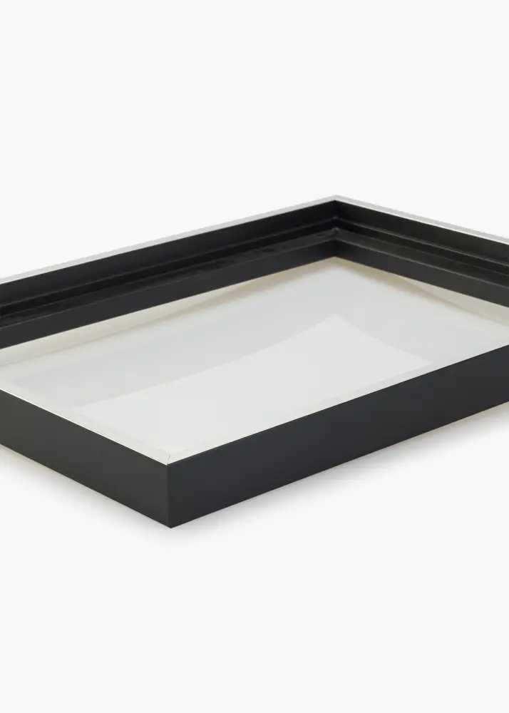 Moldura para telas Reno Preto / Prateado 40x60 cm