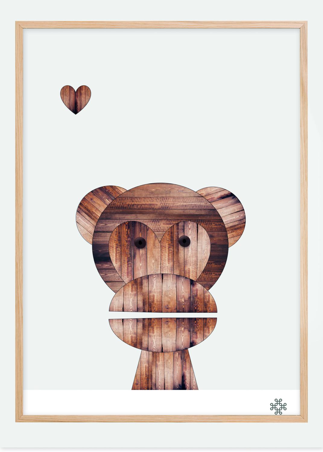 Product Image for Wood monkey Póster (21x29.7 cm (A4))
