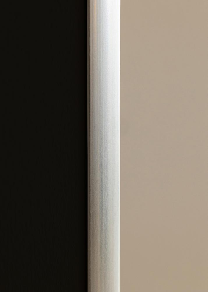 Moldura New Lifestyle Prateado 70x100 cm - Passe-partout Preto 24x36 inches