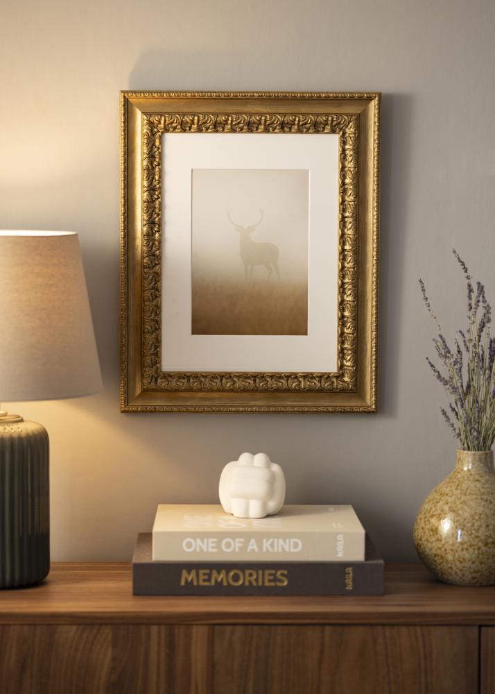 Moldura Drottningholm Dourado III - Tamanho personalizável