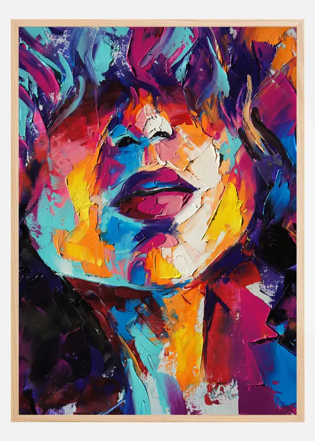 Girl Painting Póster