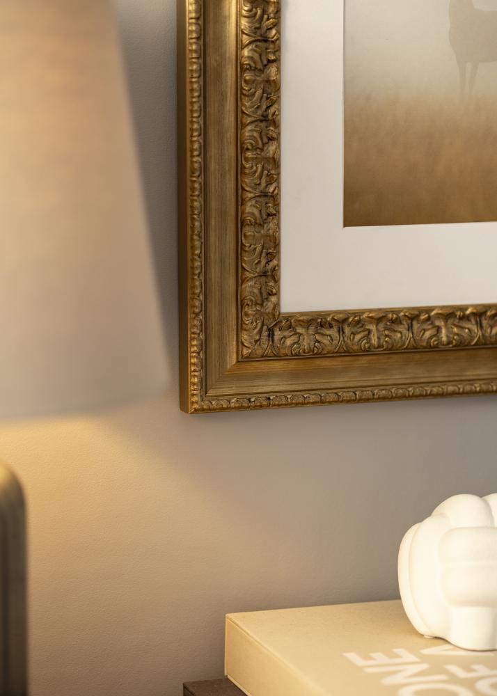 Moldura Drottningholm Dourado III - Tamanho personalizável