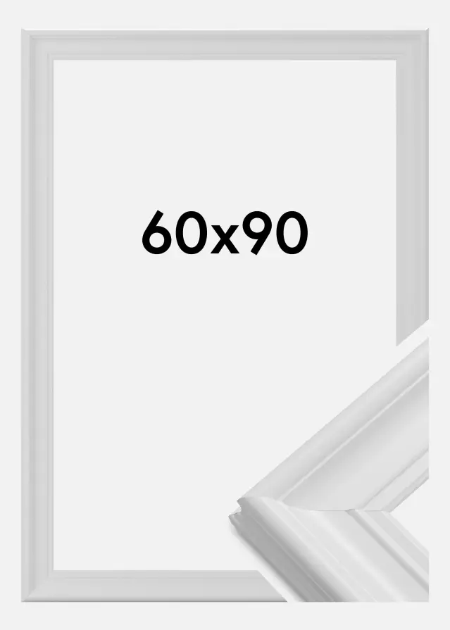 Moldura Mora Premium Branco 60x90 cm