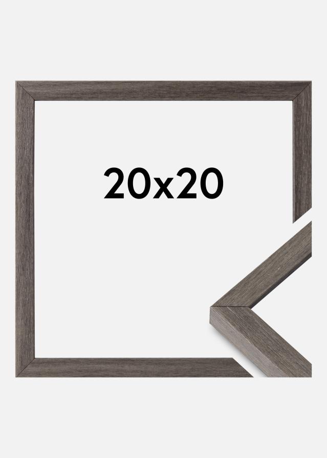 Moldura Ares Vidro acrílico Grey Oak 20x20 cm