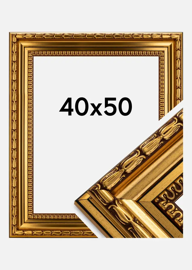 Moldura Birka Premium Dourado 40x50 cm